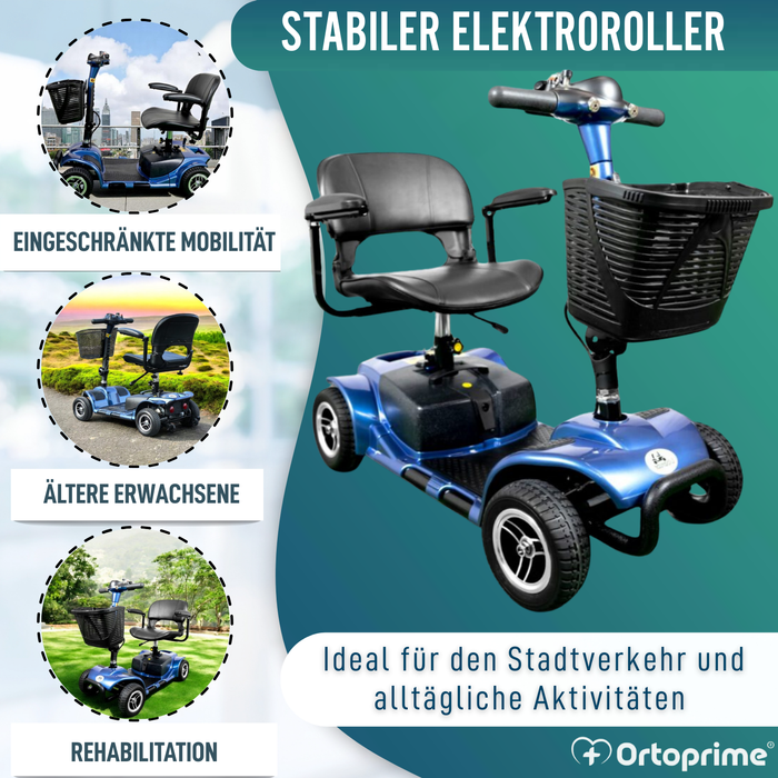 Scooter für eingeschränkte Mobilität abnehmbar | 4 Räder
