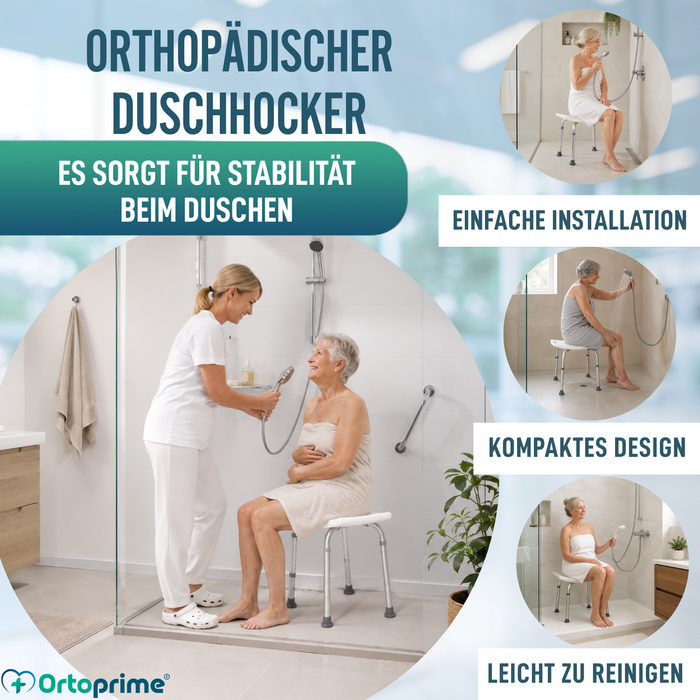 Rutschfester Duschhocker