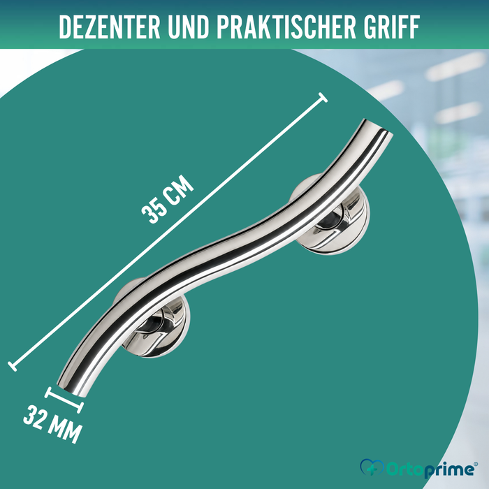 Haltegriff für Bad aus Edelstahl | 35 cm
