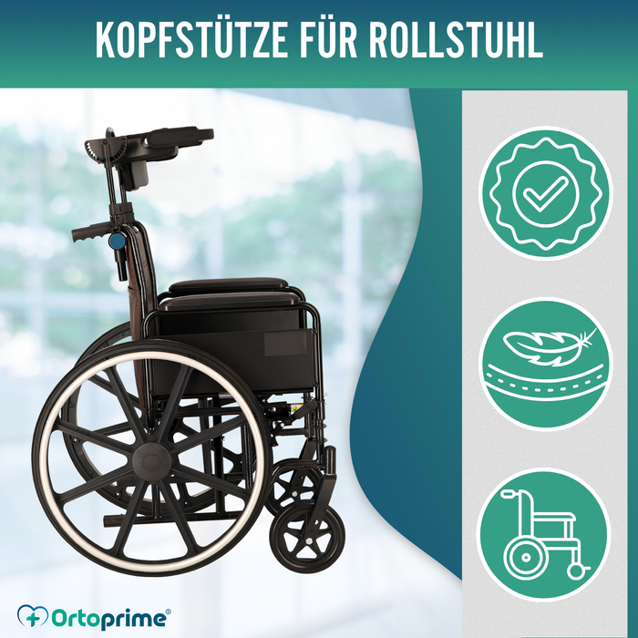 Verstellbare Kopfstütze für Rollstuhl | 2 Modelle