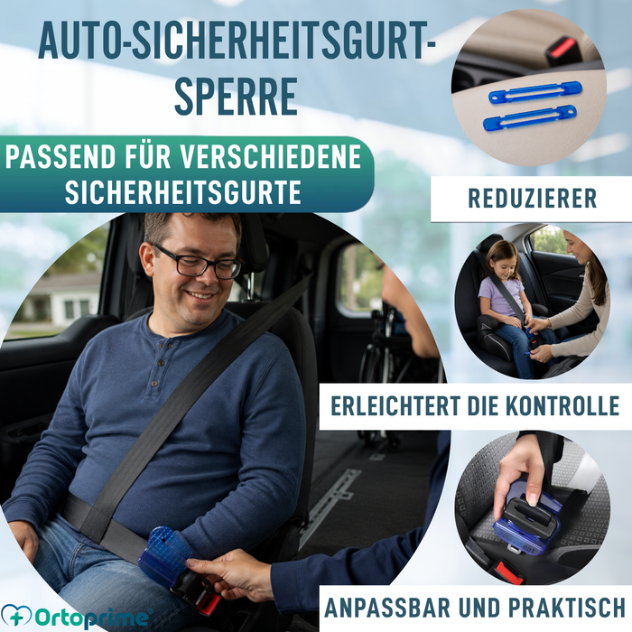 Sicherheitsgurt-Sperre mit Entriegelungsschlüsseln
