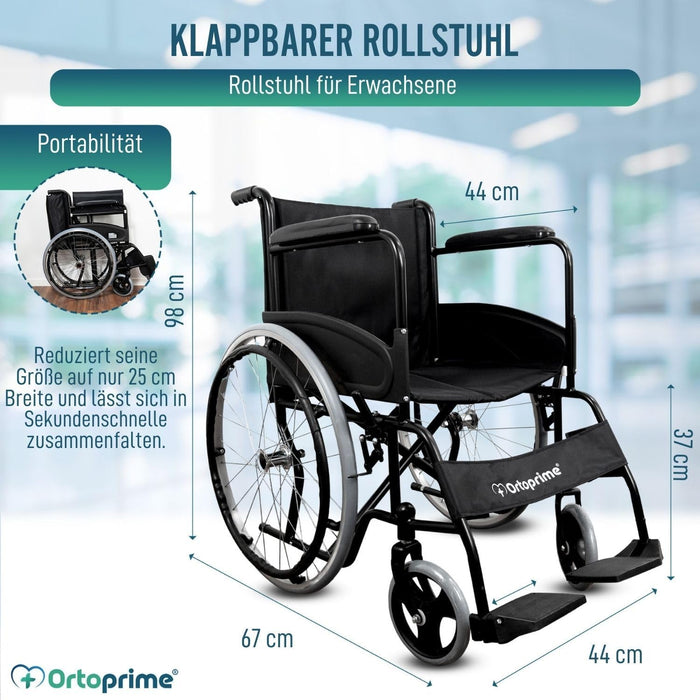 Leichter selbstfahrbarer faltbarer Rollstuhl für Erwachsene