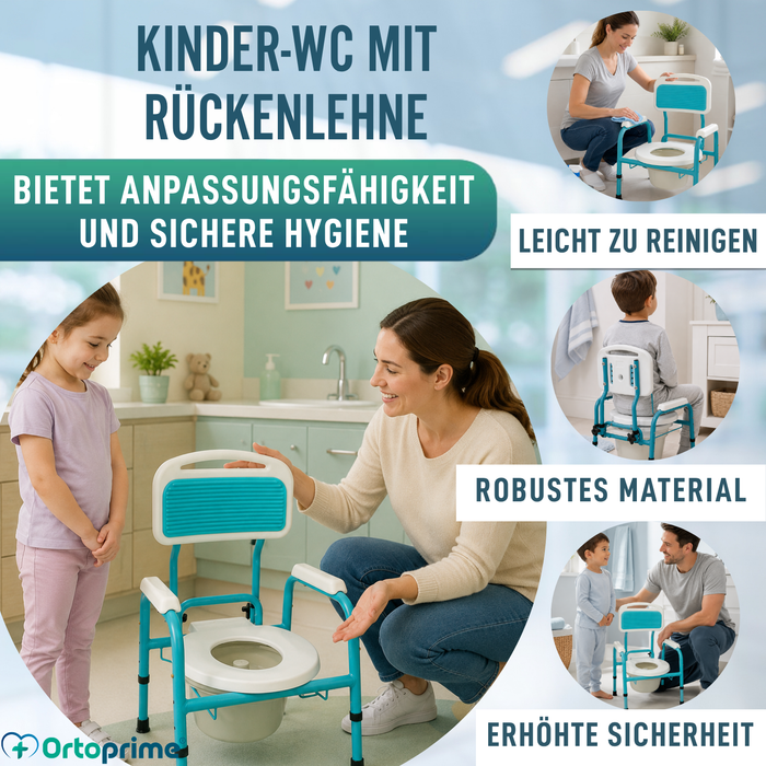 Kinder-Toilettensitz mit Reduzierer | Höhenverstellbar