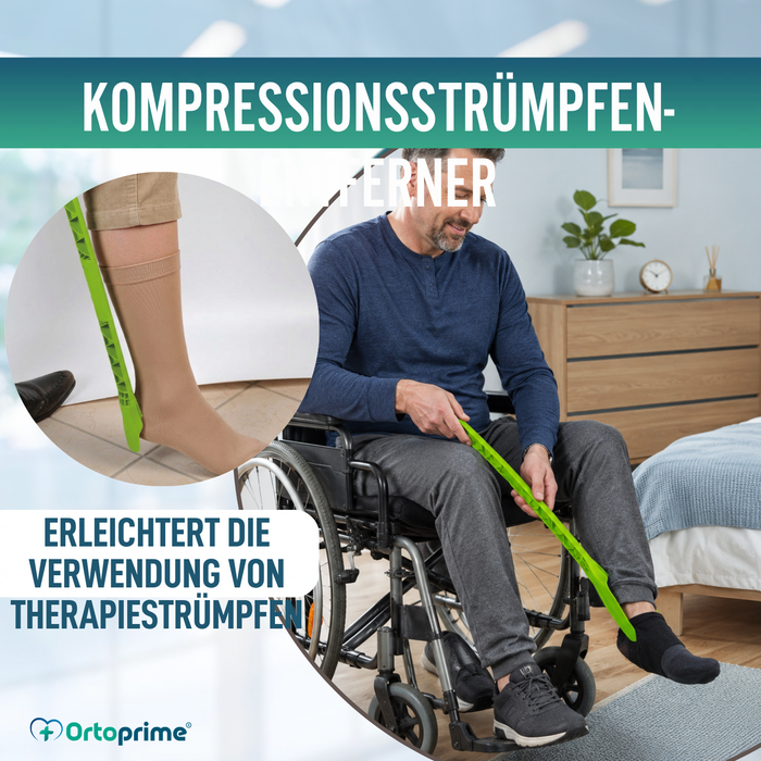 Anziehhilfe für Socken und Kompressionsstrümpfe