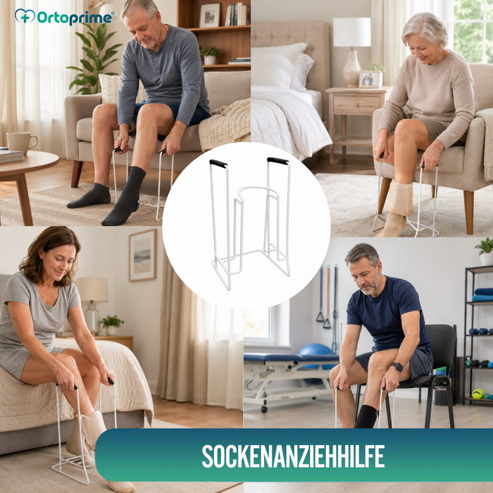 Strumpfanzieher und Kompressionsstrümpfe | Hilfsmittel zum Ankleiden
