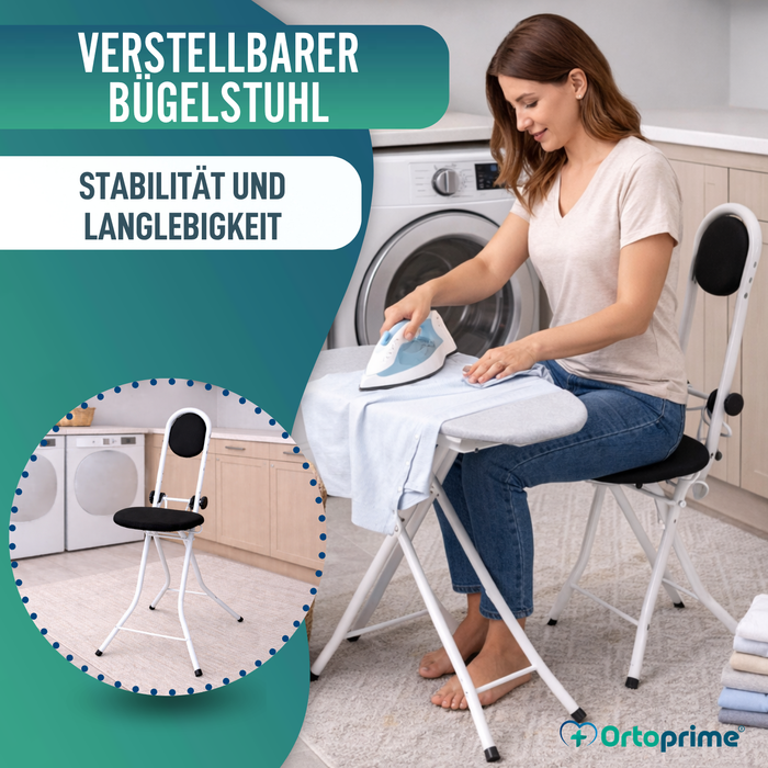Stützstuhl mit Rückenlehne | Höhenverstellbar