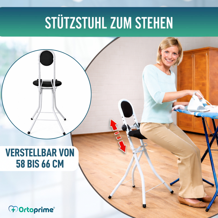 Stützstuhl mit Rückenlehne | Höhenverstellbar