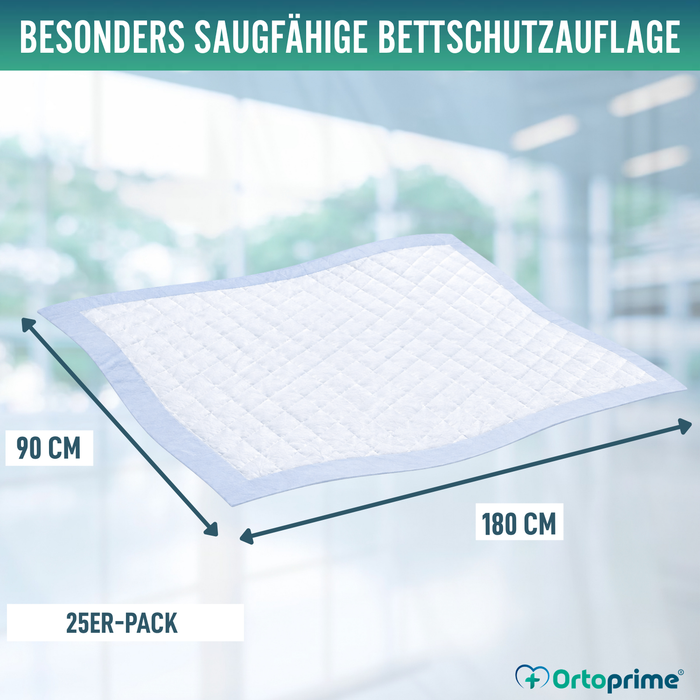 Superabsorbierende Einwegunterlage mit Vlies | 90x180 cm