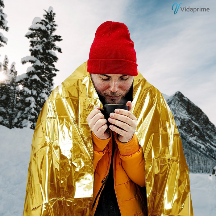 Notfall- und Überlebens-Thermodecke | Packung mit 5 Stück