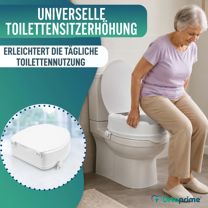 WC-Erhöhung mit Deckel 10 cm | Universal