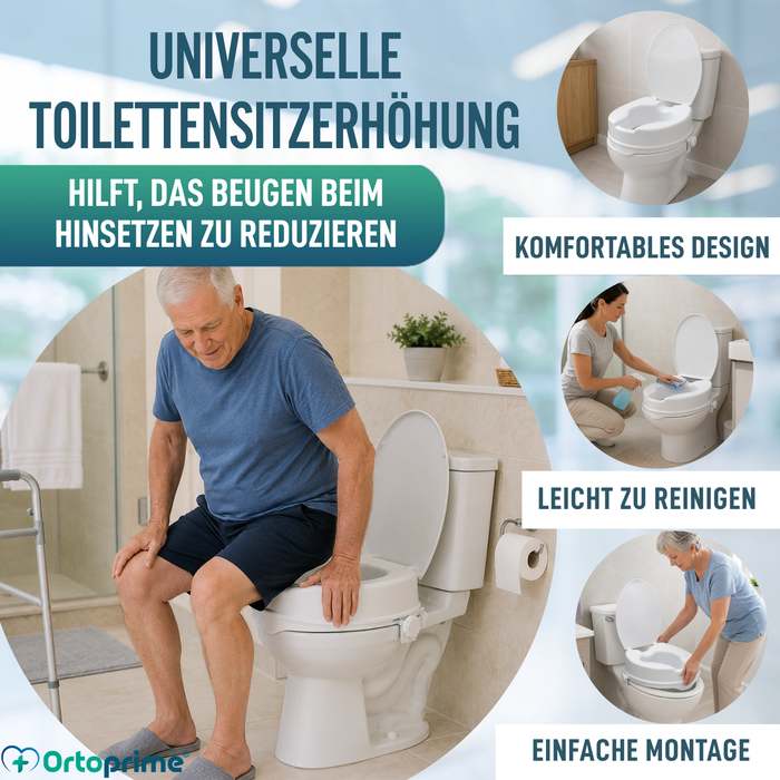WC-Erhöhung mit Deckel 10 cm | Universal
