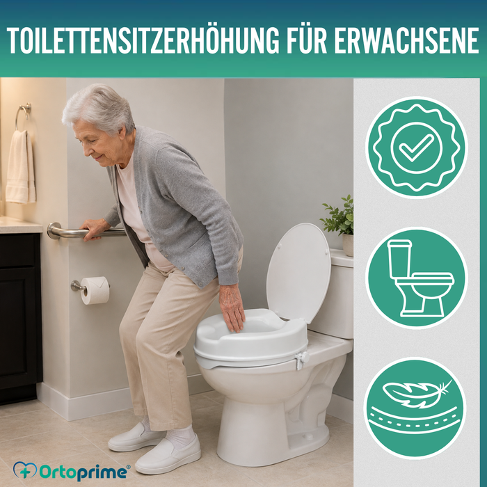 WC-Erhöhung mit Deckel 10 cm | Universal