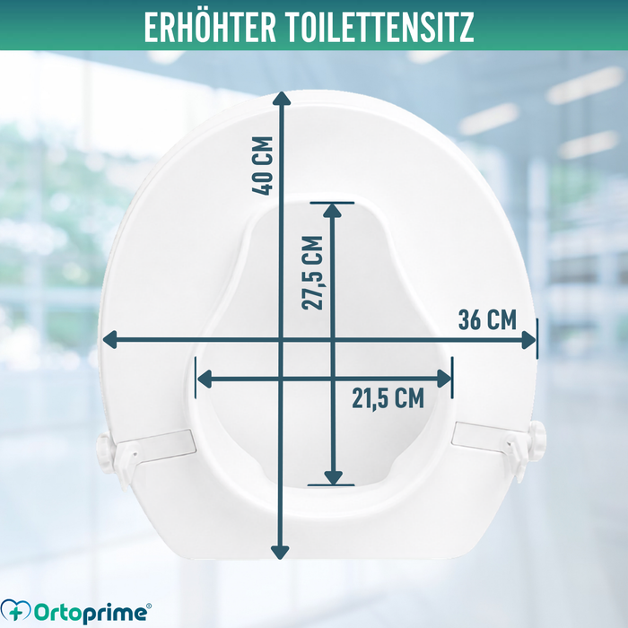WC-Erhöhung mit Deckel 10 cm | Universal
