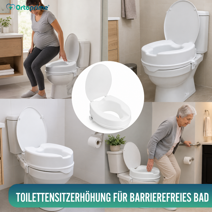 WC-Erhöhung mit Deckel 10 cm | Universal