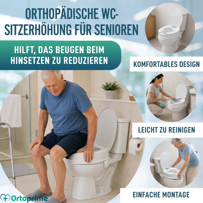 WC-Erhöhung mit Deckel 10 cm | Universal