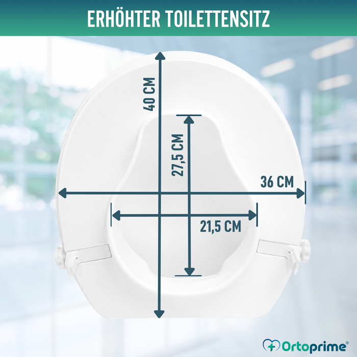 WC-Erhöhung mit Deckel 10 cm | Universal