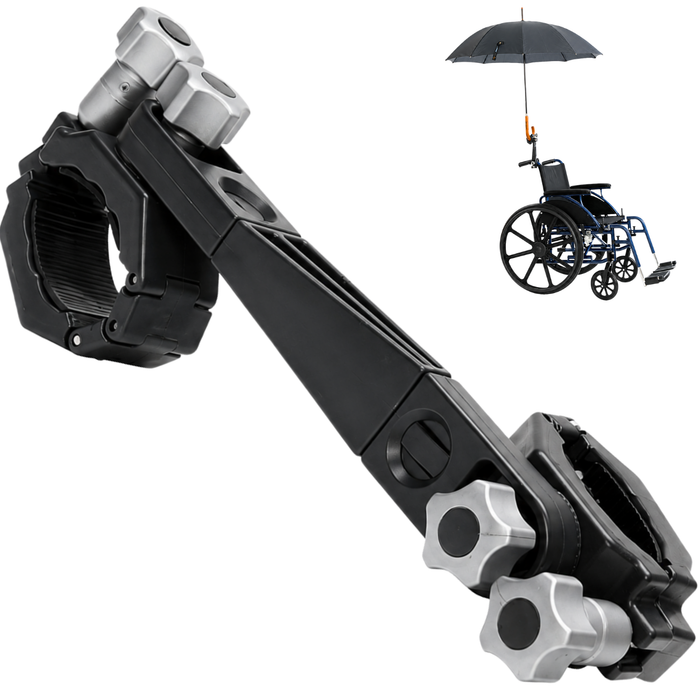 Universeller Regenschirmhalter für Rollstühle und Rollatoren