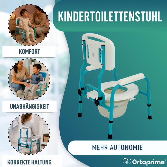 Kinder-Toilettensitz mit Reduzierer | Höhenverstellbar