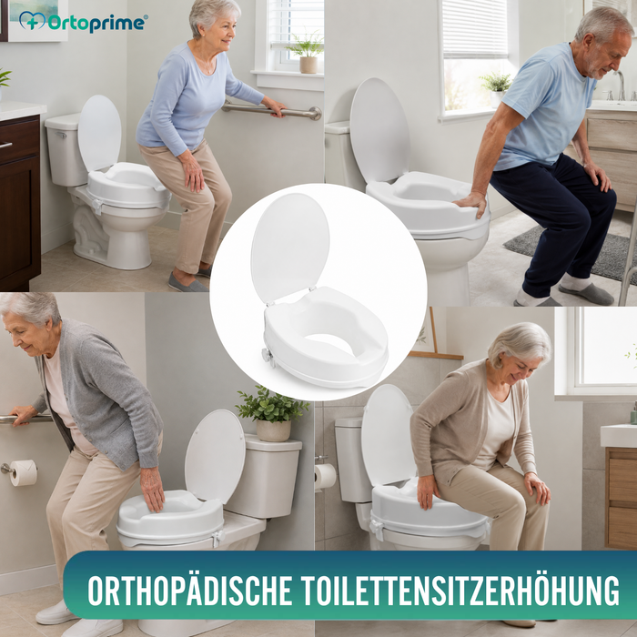 WC-Erhöhung mit Deckel 10 cm | Universal