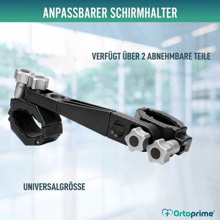 Universeller Regenschirmhalter für Rollstühle und Rollatoren