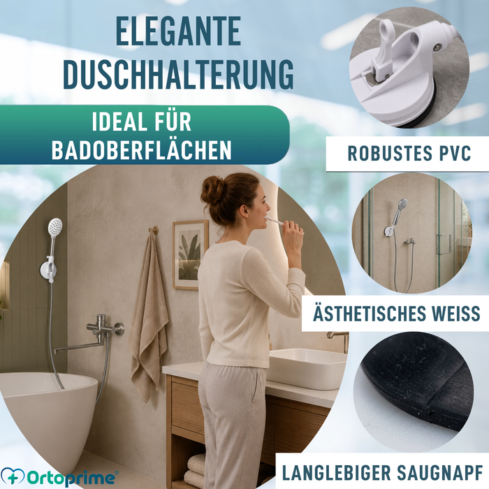 Duschhalter mit Saugnapf und Hebel | Universalhalter