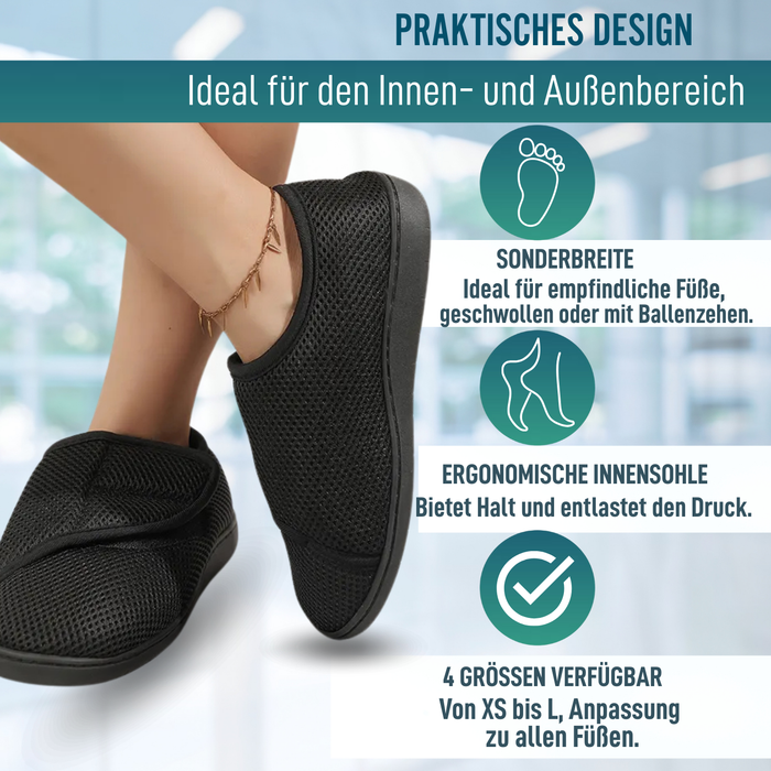 Orthopädische Schuhe für Damen Herren bei Geschwollenen Füßen Atmungsaktiv