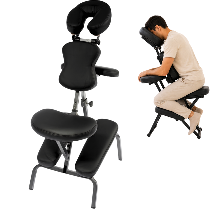Klappbarer Massagestuhl mit Verstellbarer Kopfstütze
