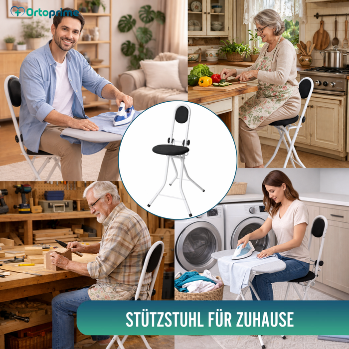 Stützstuhl mit Rückenlehne | Höhenverstellbar