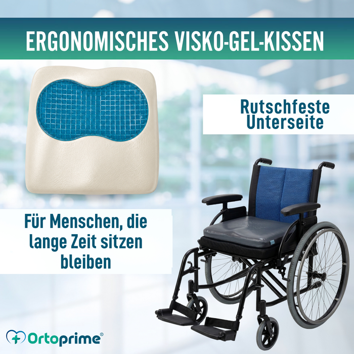 Antidekubitus Visko-Gel-Rollstuhlkissen 85 kg/m3