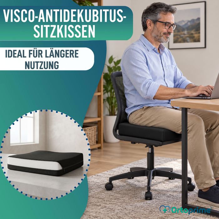 Viskoelastisches Anti-Dekubitus-Kissen + HR-Komfortschaum