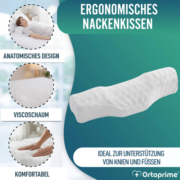 Vielseitiges ergonomisches Kissen | Nackenstützkissen, Knie und Füße