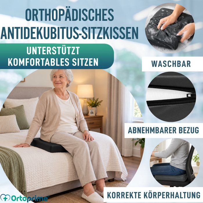 Viskoelastisches Anti-Dekubitus-Kissen + HR-Komfortschaum