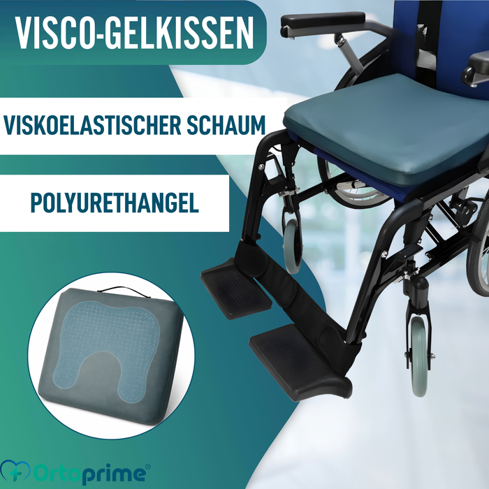 Antidekubitus Visco-Gel Sitzkissen Hufeisenform 85 kg/m3