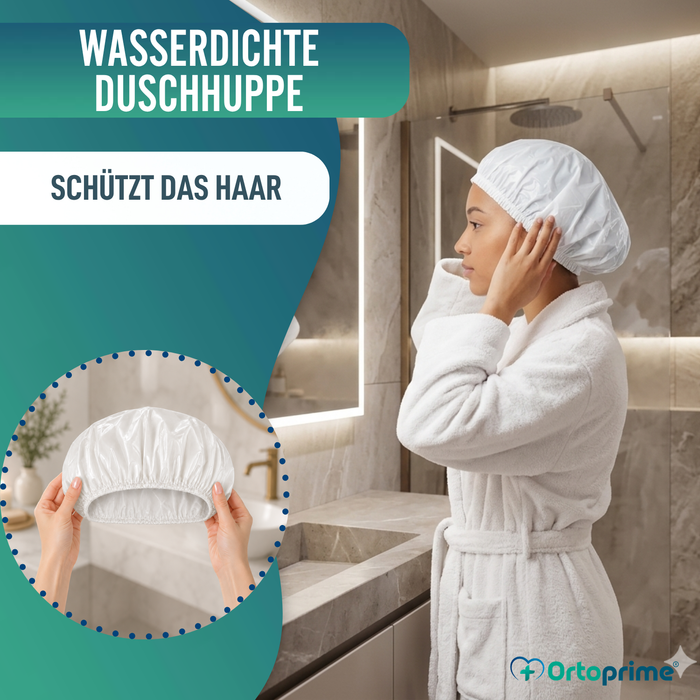 Wiederverwendbare Duschhaube Waschbar Atmungsaktiv | Einheitsgröße