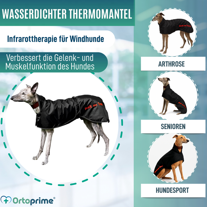 Wasserdichter Thermo-Mantel für Greyhound | 2 Größen
