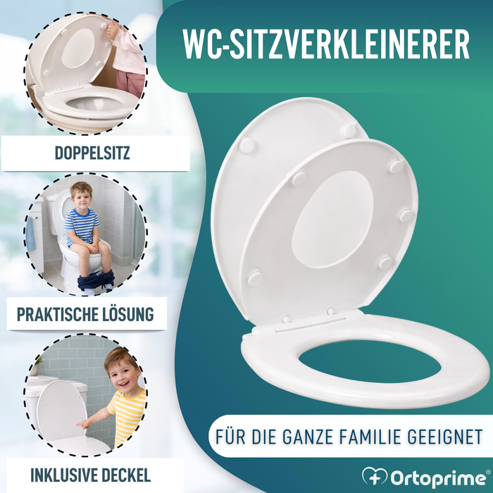 Kinder-Toilettensitz mit Deckel | WC-Adapter