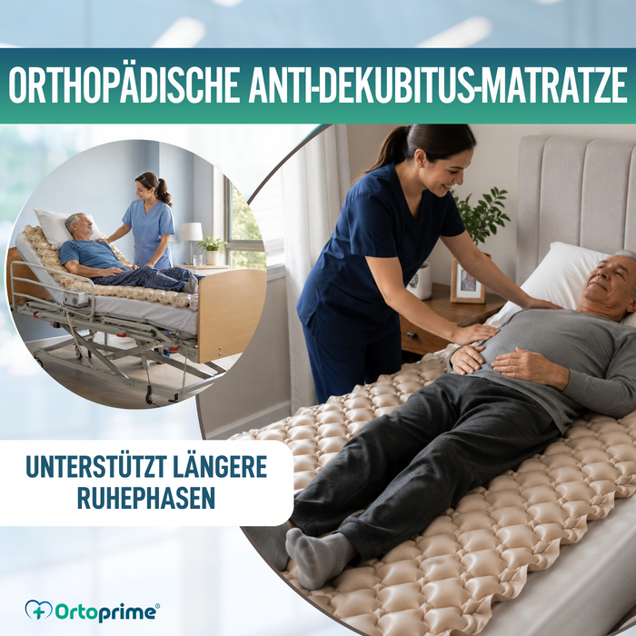 Anti-Dekubitus Luftmatratze mit Kompressor Confort Care —