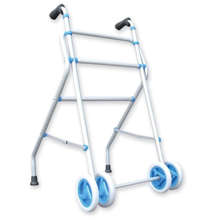 Rollator Aluminium Faltbar 4 Räder Blau