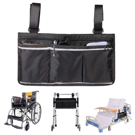 Outdoor Rollstuhl Seitentasche Aufbewahrungstasche Armlehne Tasche Organizer DE