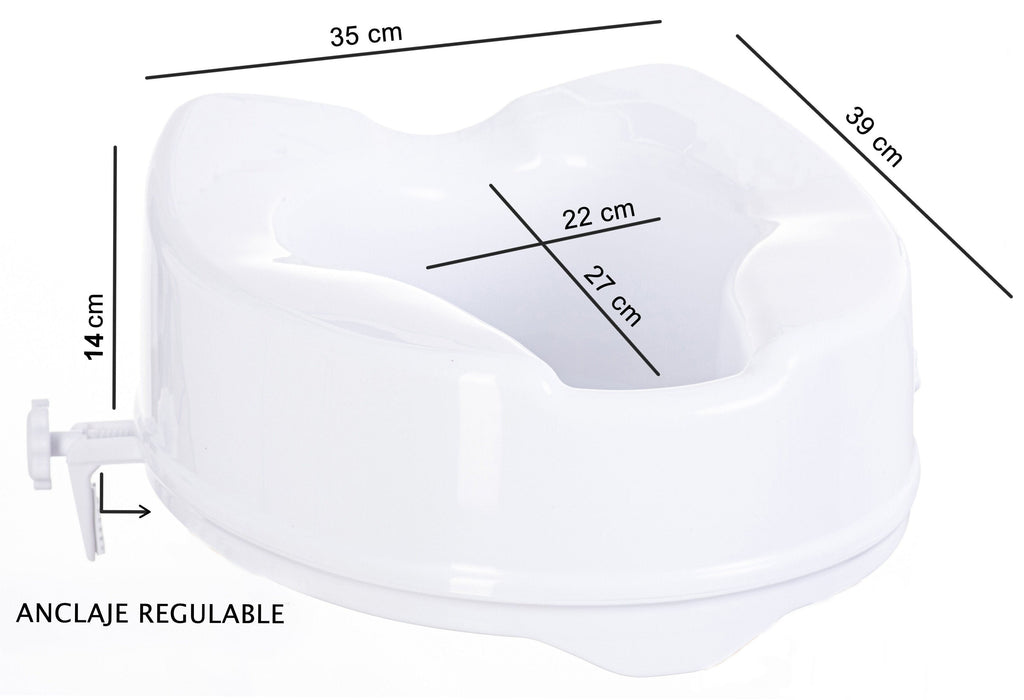 WC-Erhöhung Mit Deckel 14 cm | Universal