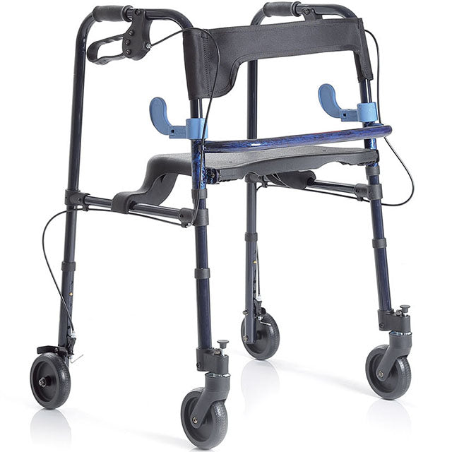 Rollator Aluminium Gehwagen mit 4 Rädern und Bremsen